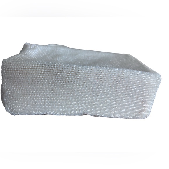 Coquette Vintage bridal Beaded Evening Purse – Ivory - Picture 6 of 8